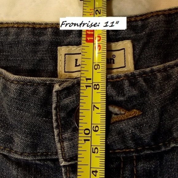 L.L. BEAN Women's, Jean Shorts, Sz 10R,  Blue - Picture 10 of 13